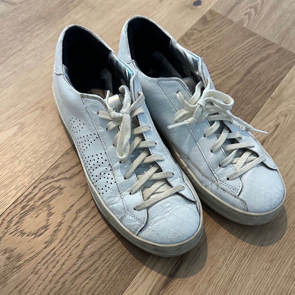 White P448 Low-Top Sneakers